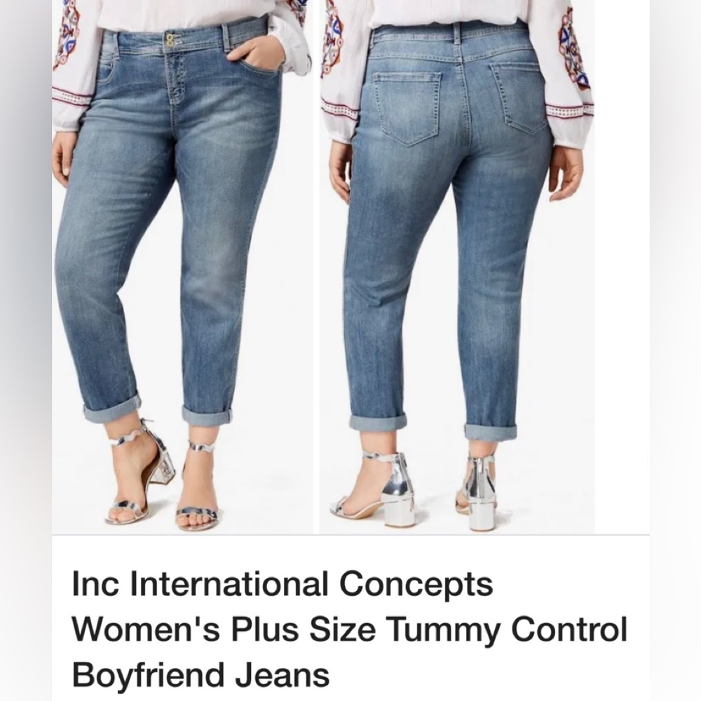 Womens boyfriend jeans.